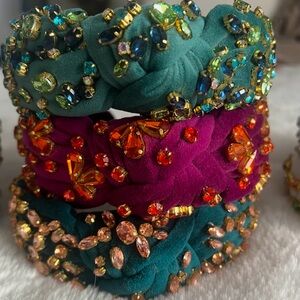 Lele Sadoughi embellished headbands. They are all gently used conditions.